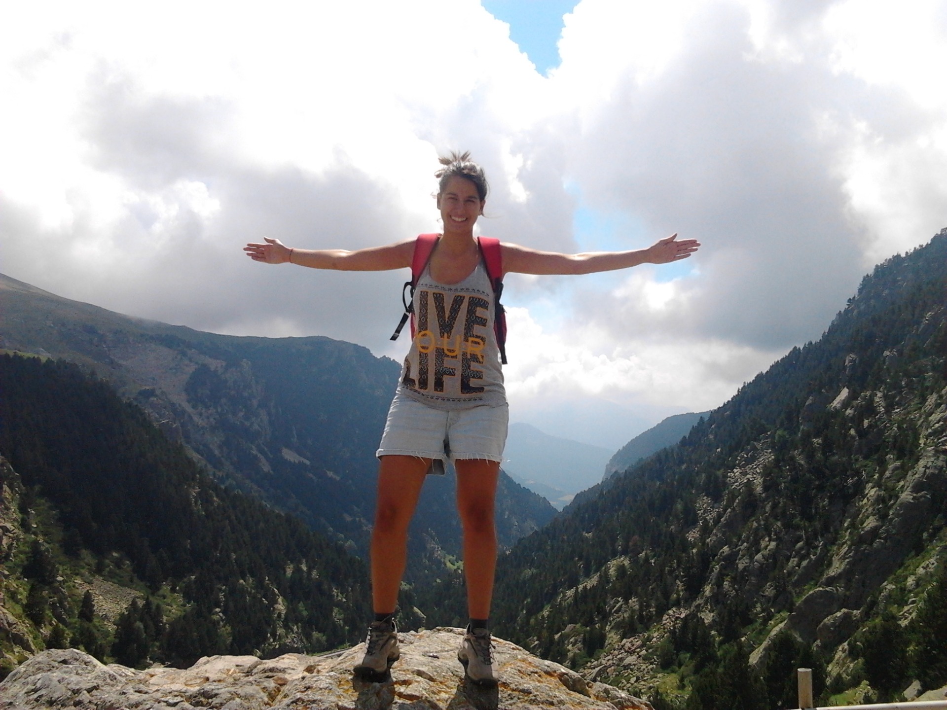 Subida a la Vall de Núria, una vez recuperada de la primera operación.