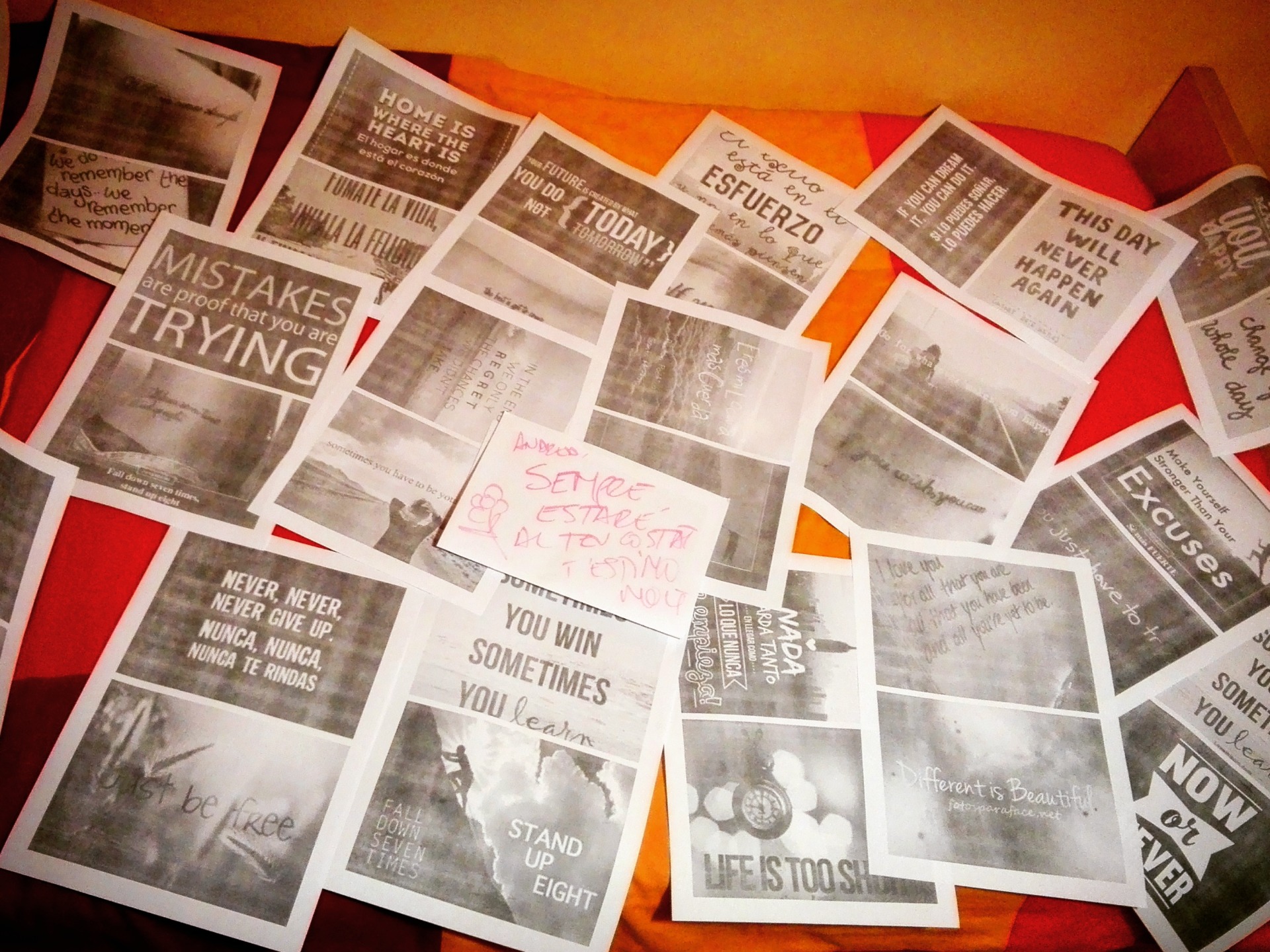 Ir a dormir y encontrar con esto encima de la cama... Sin palabras.